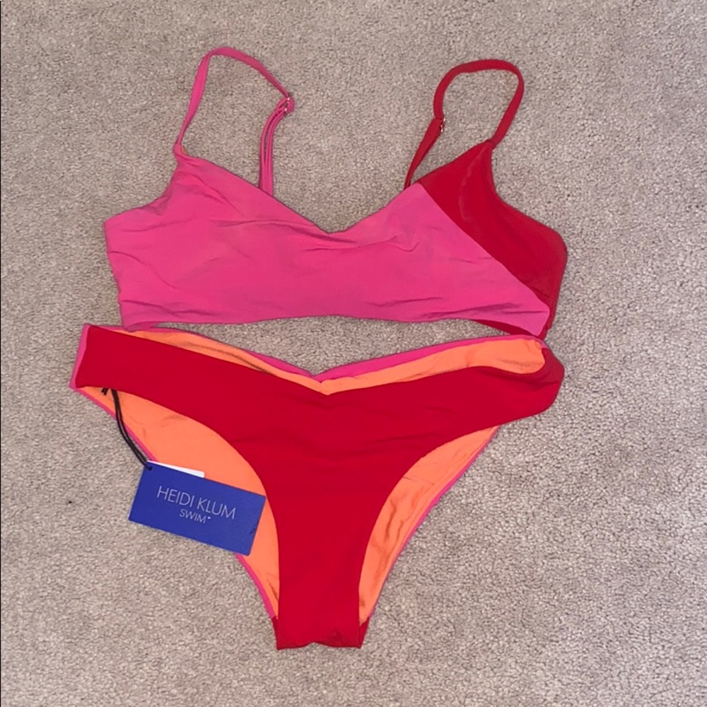 Red and Pink Bikini